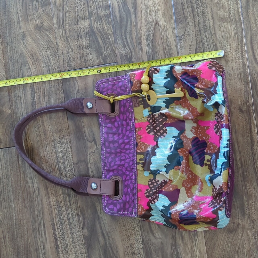 Fossil Key-Per Colorful Patterned Purse - Picture 9 of 10